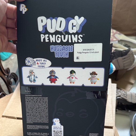 Pudgy Penguins 12-inch White-Brown Huggable Plush with Multicolor Accessories - Picture 5 of 8